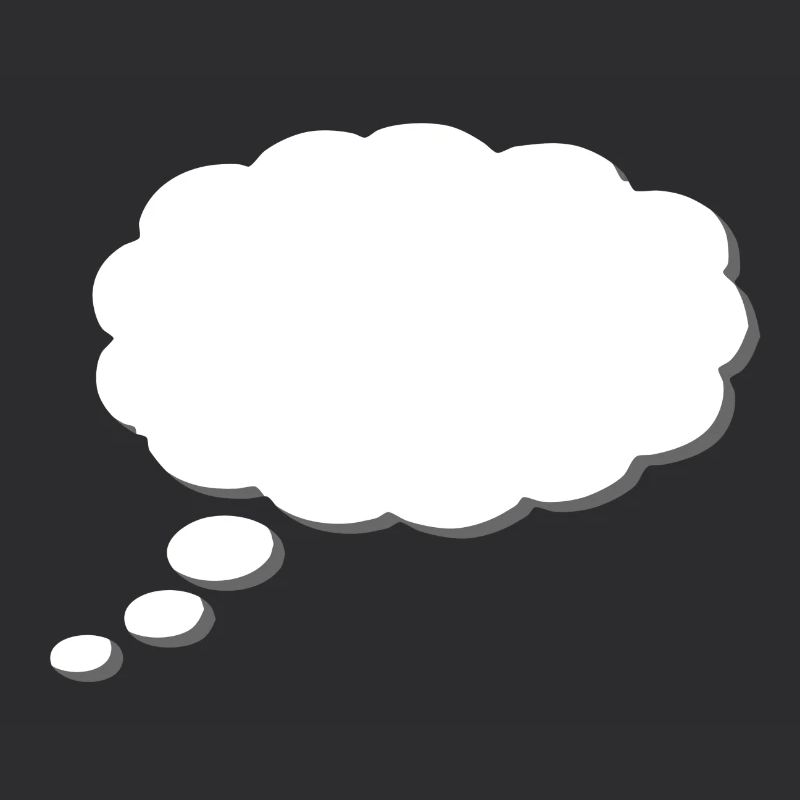 Gedankenwolke, Thinkbubble. So personalisieren Sie