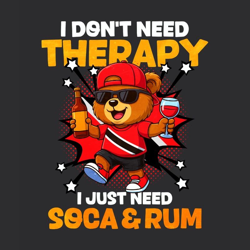 Trinité-et-Tobago Teddy avec Soca et rhum