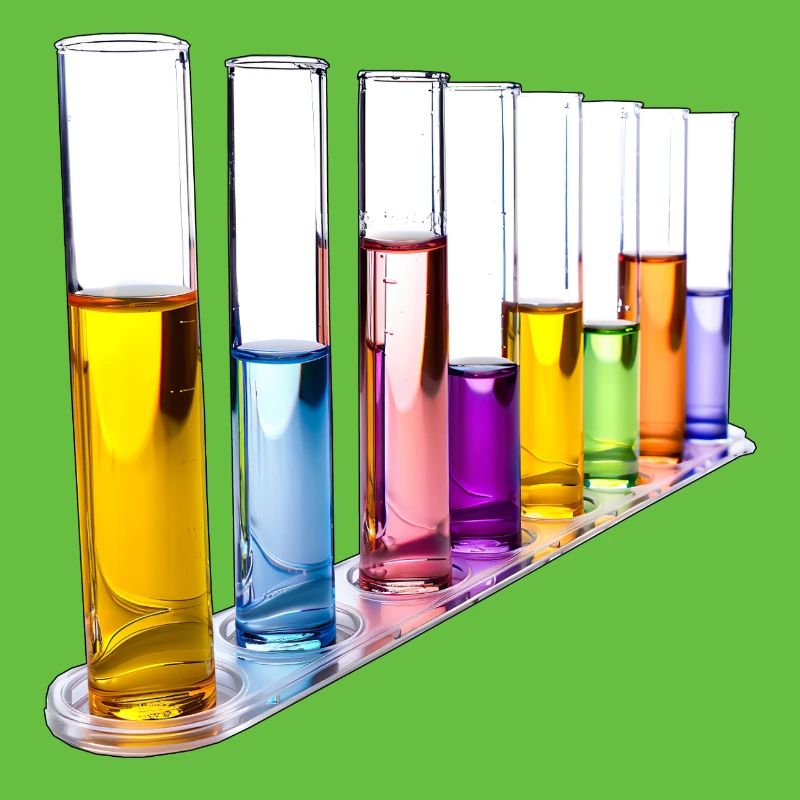 Rainbow Test Tubes Pattern