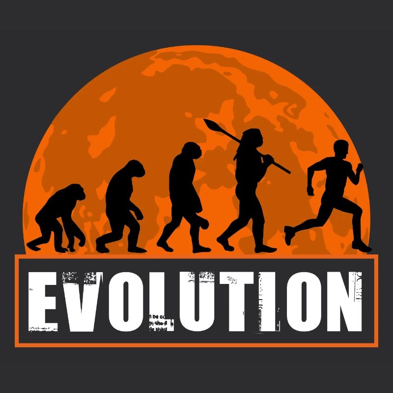 Running Man Evolution Lustiger Läufer T-Shirt Marathon