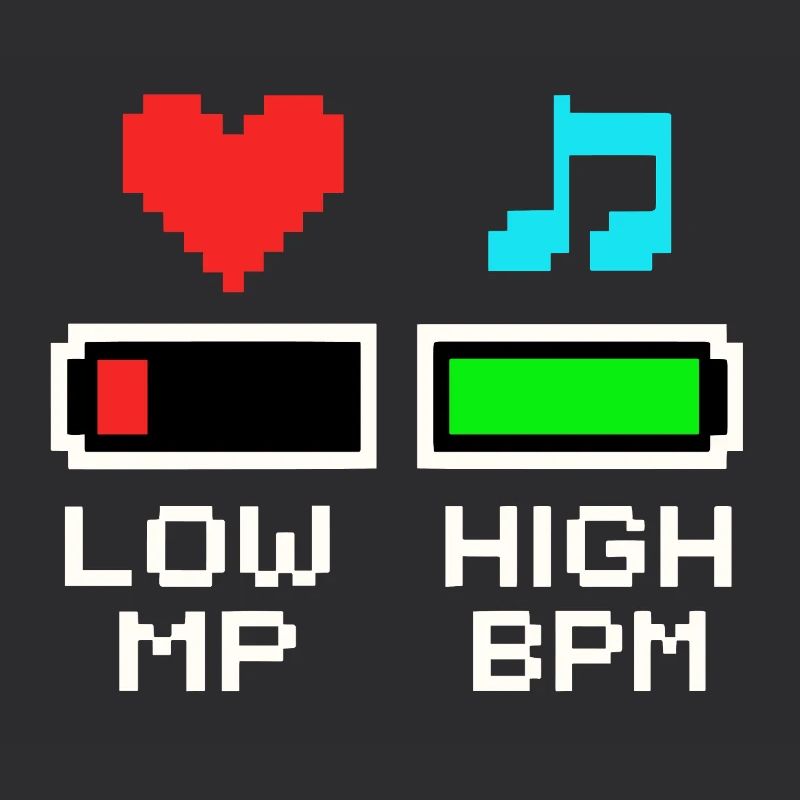 LOW MP HIGH BPM Pixel Art Gaming Music
