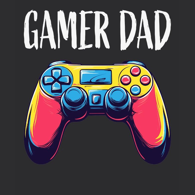 Gamer Dad Neon Controller