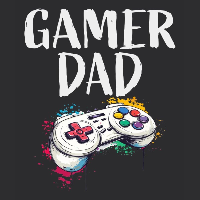 Gamer Dad Controller Kunst