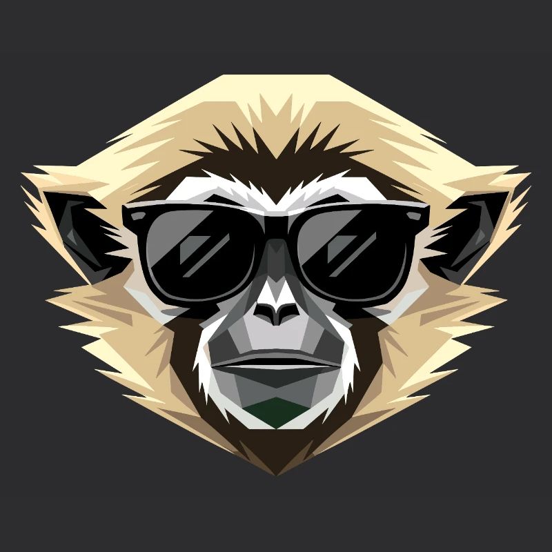 Gibbon Monkey Whitehand Gibbon Monkey Cute Lar Gibbons