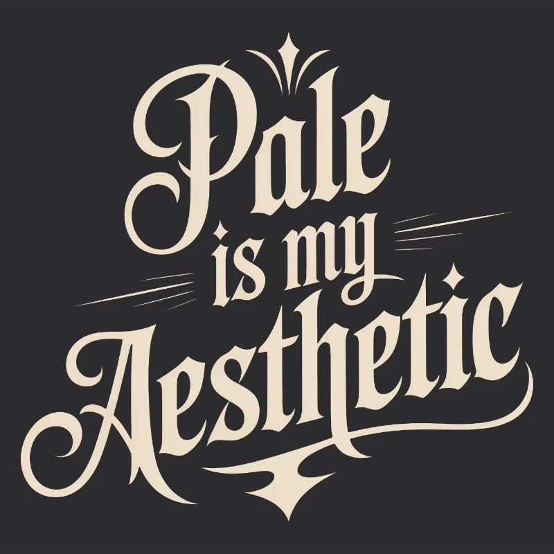 Pâle est ma typographie esthétique