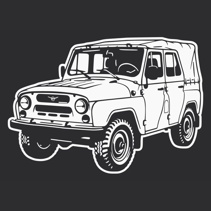 UAZ Geländefahrzeug (Differenzbild)