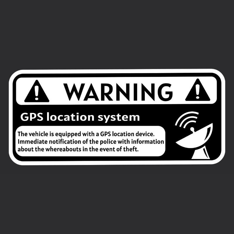 GPS Alert Sticker
