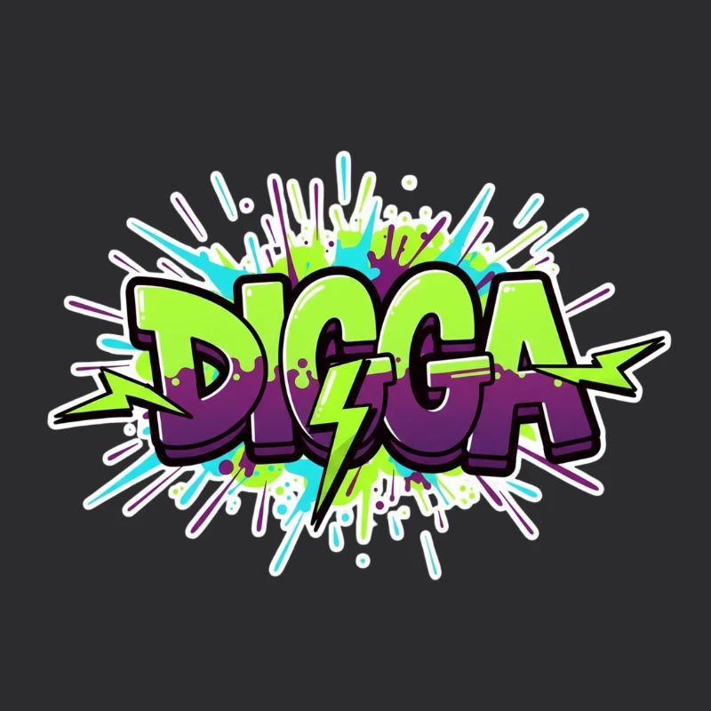 Digga Graffiti Neon Burst