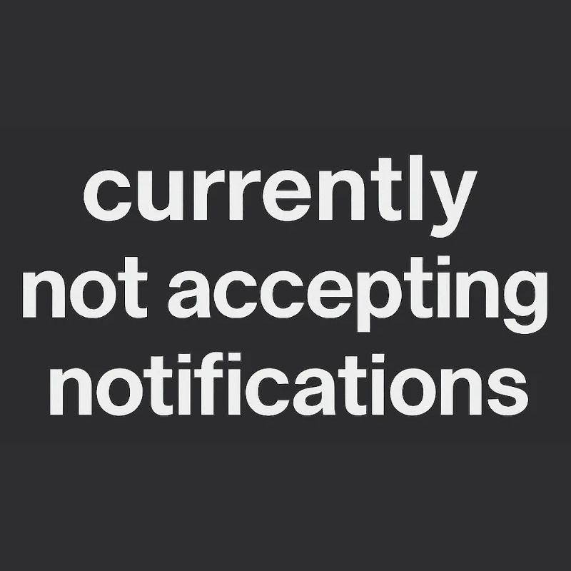 n’accepte actuellement pas les notifications