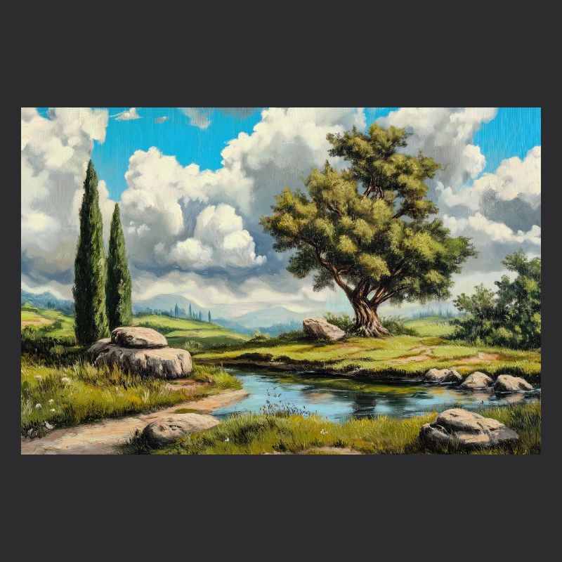 Illustration einer Naturlandschaft