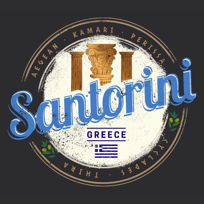 Souvenir de l’île ancienne de Santorin, Grèce