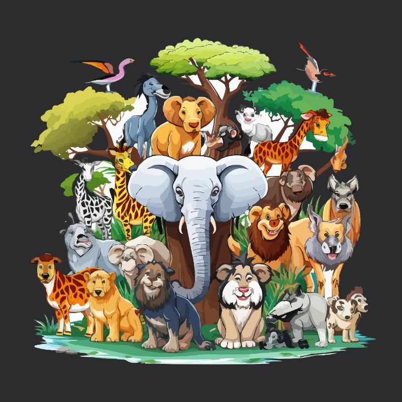 Forest Animals Collage
