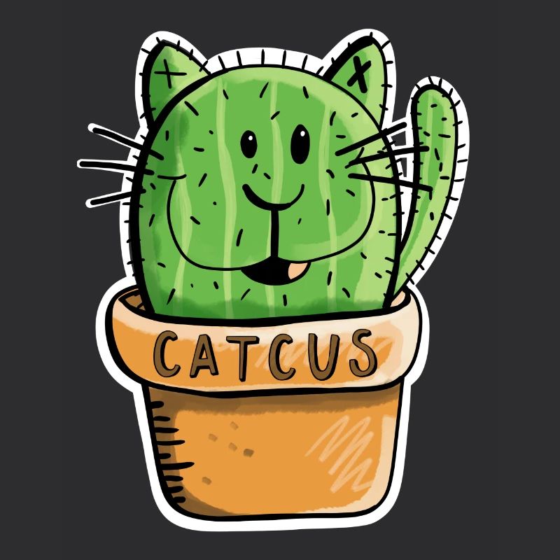 Catcus Cactus Cat - Cats - Cacti - Comic - Fun