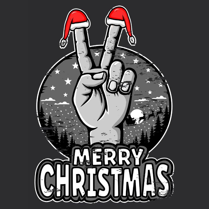 Conception du signe de paix de joyeux Noël