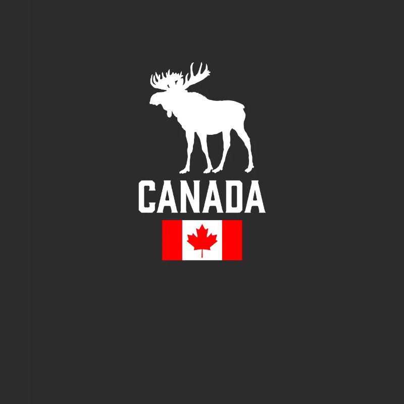 Canada Moose Canada Flag Canadian Pride Maple Leaf