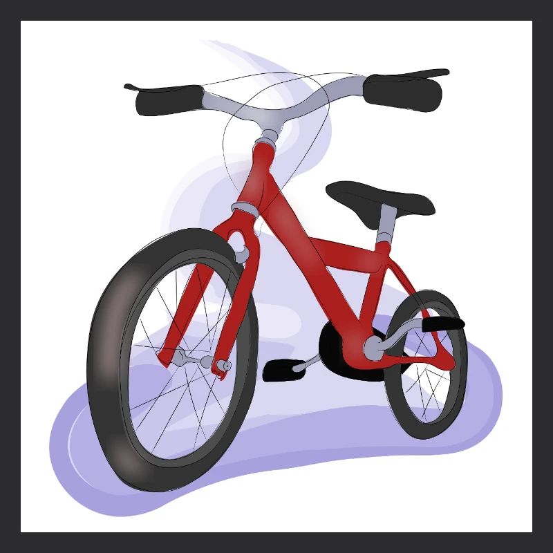 Vélo de couleur rouge