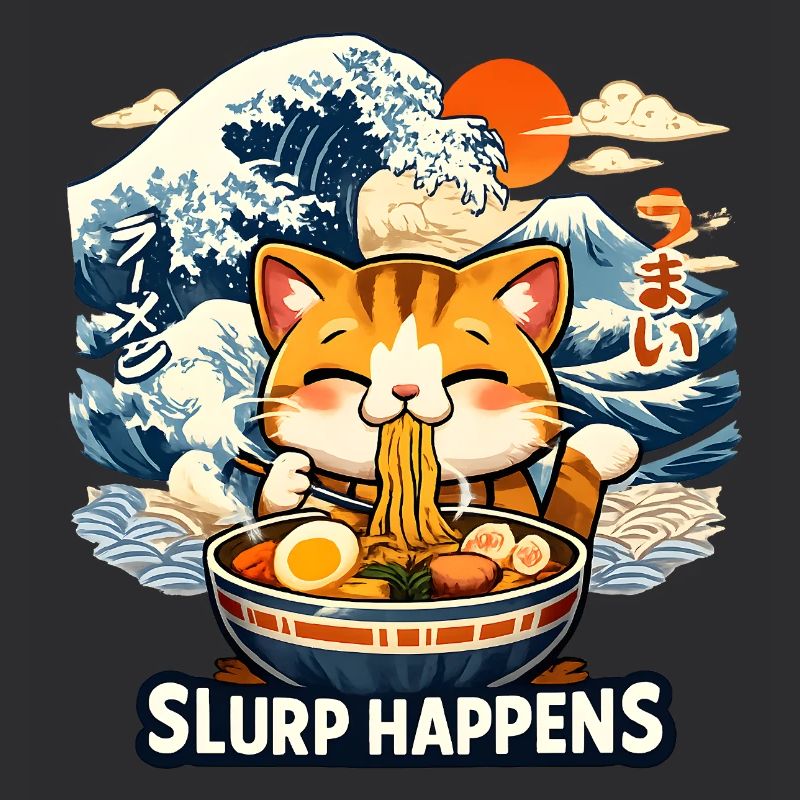 Ramen Neko Great Wave