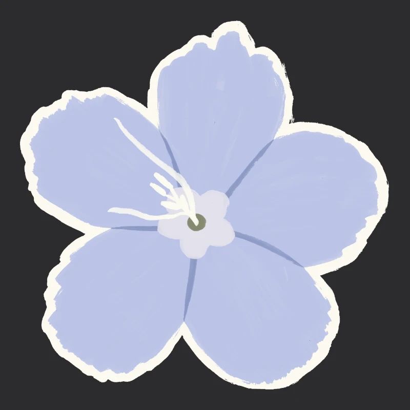 Azure Five-Petal Bloom