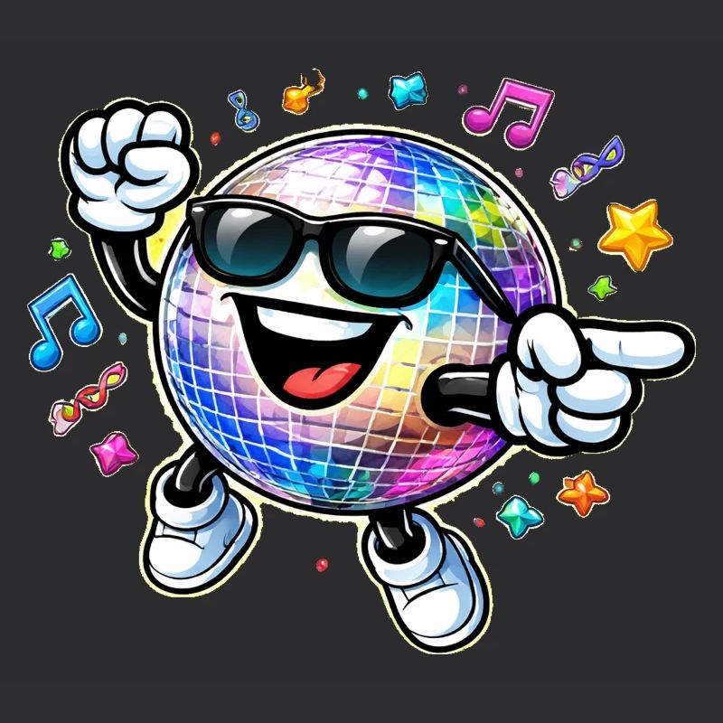 Fête dansante Rainbow Disco Ball