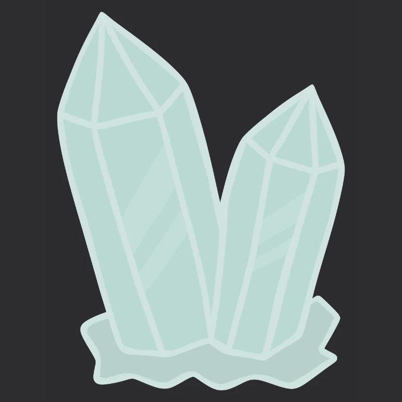 Crystal Cluster Geode Illustration