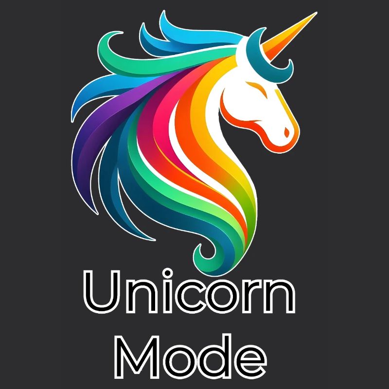 Einhorn Regenbogen – Unicorn Mode Design