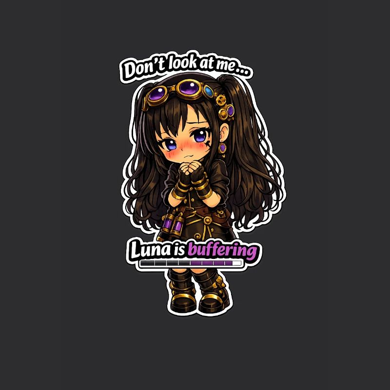 Luna Buffing Chibi Steampunk