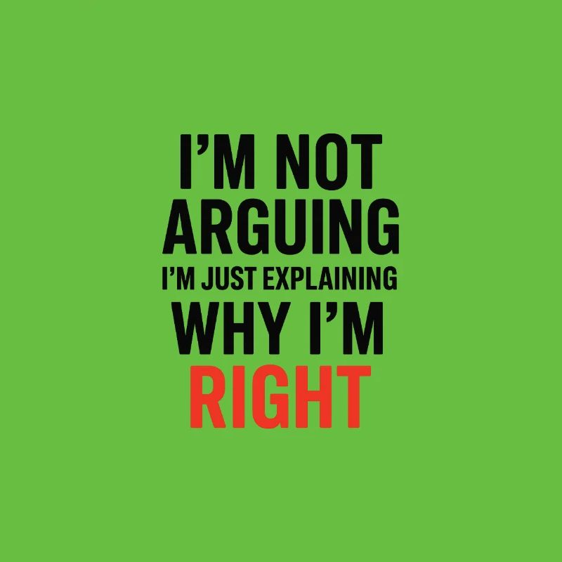 Je ne fais pas d’arguments Texte