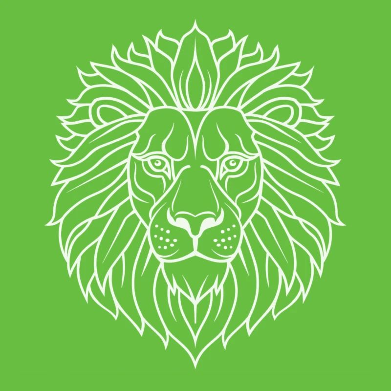 Psychedelic Lion Mandala