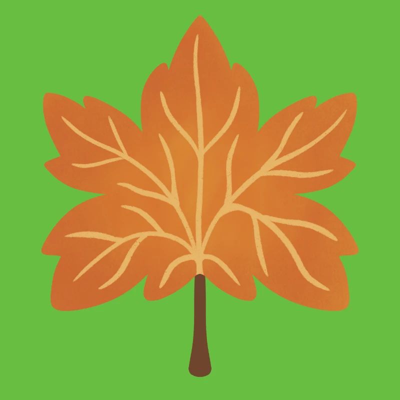 Autumn Maple Leaf Silhouette