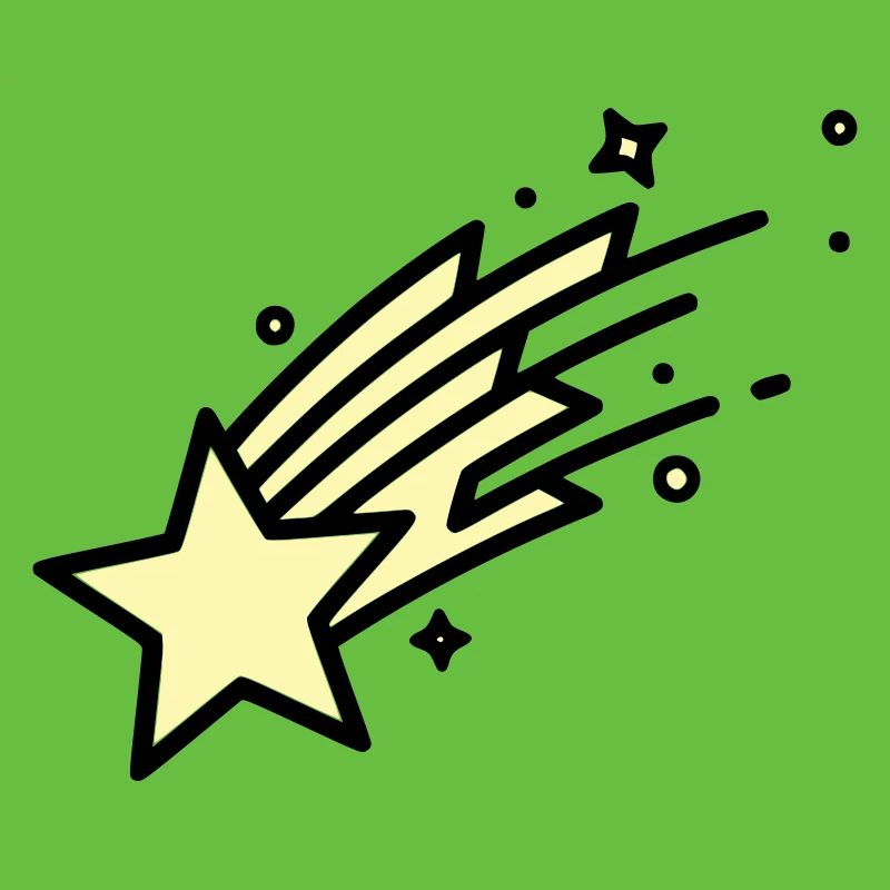 Une bande dessinée Shooting Star Comet