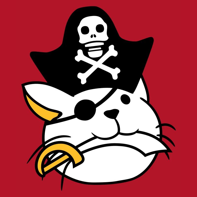 Mignon Pirate Cat Buccaneer Oeil Patch Chapeau Sabre