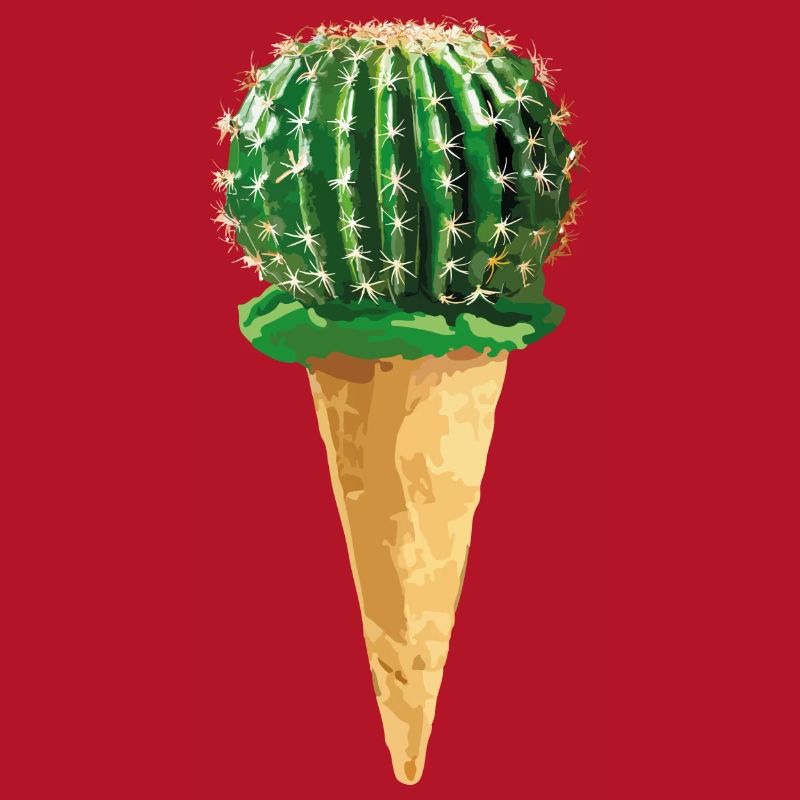 Kaktus mit Eiscreme