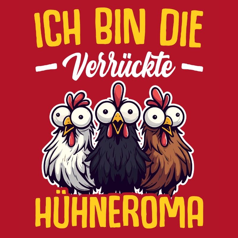 Huhn Hühner Mutter Oma Geschenk Sprüche