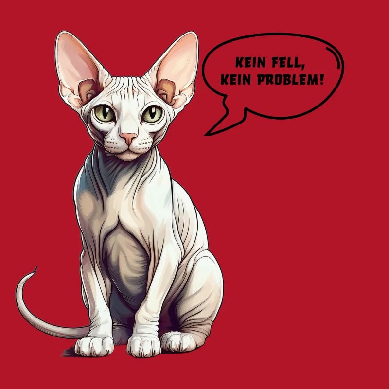 Sphynx-Katze Kein Fell, kein Problem