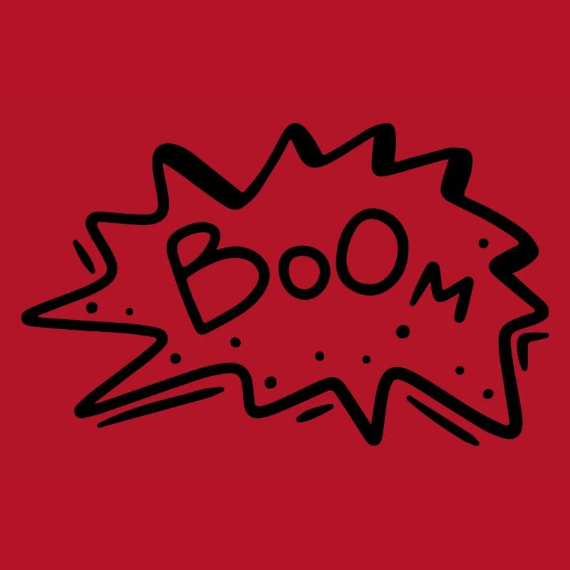 Speech bubble explosion comic