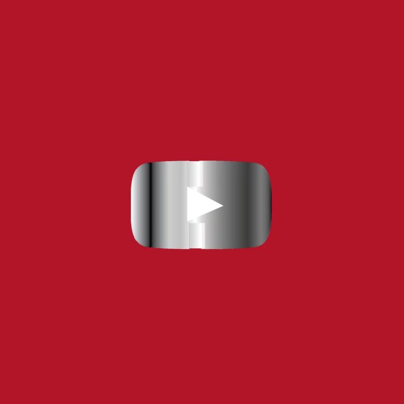 Silberner Play Button 