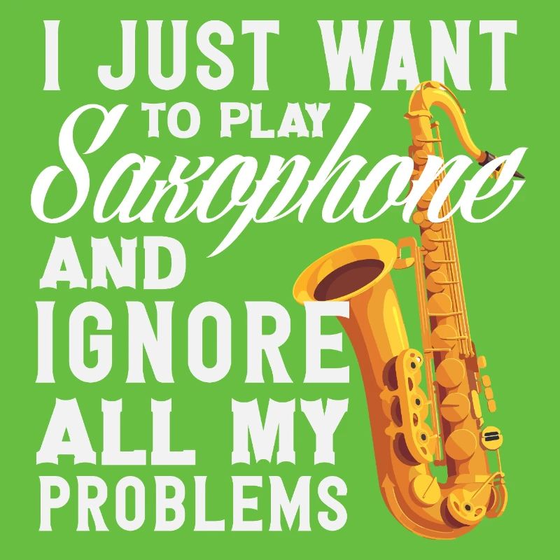 Playing the Saxophone Ignoring All Problems