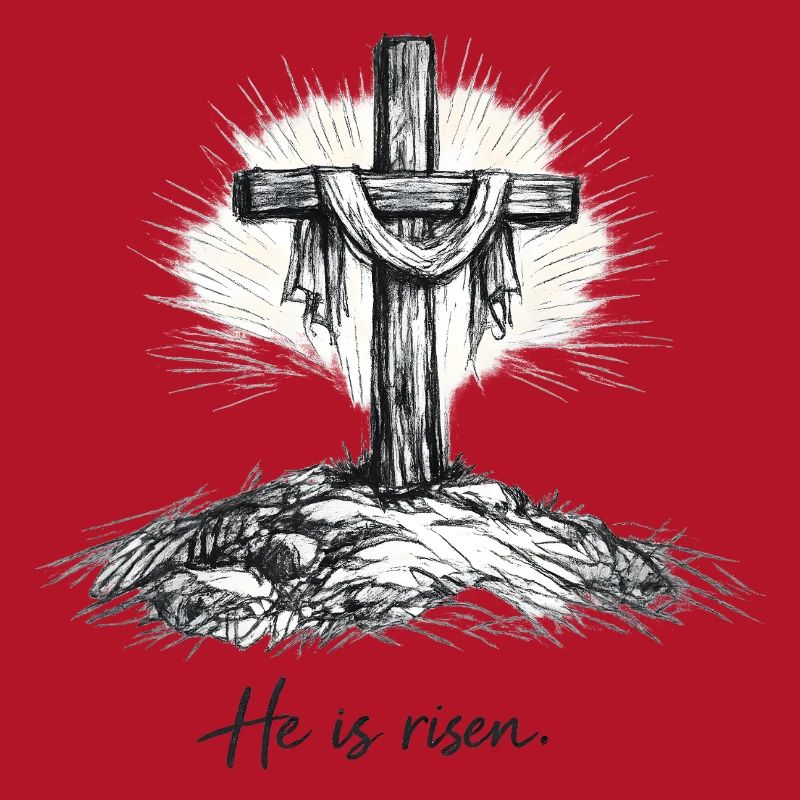 Crucifix He is Risen Easter Jesus