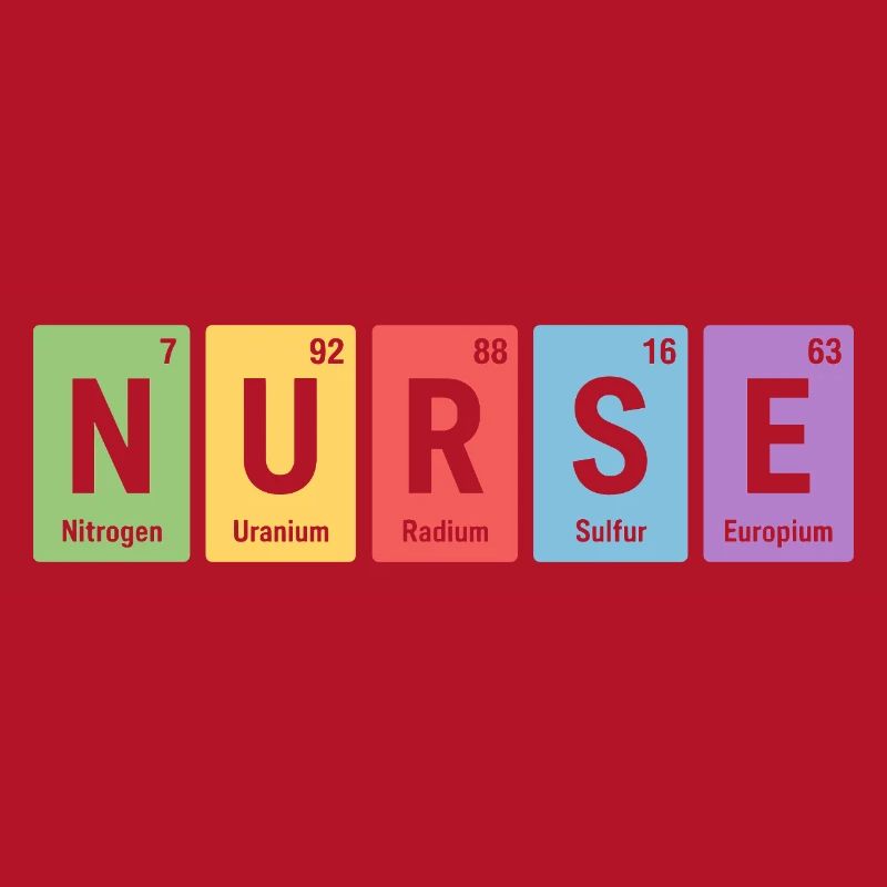 Nurse Blockdesign Elementfarben