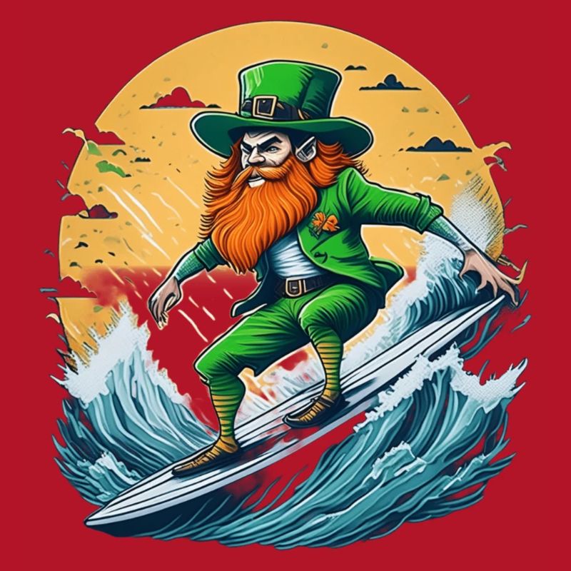 Surf de trèfle de la Saint-Patrick