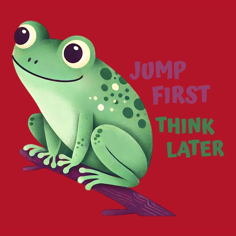 Frosch mit Zitat
