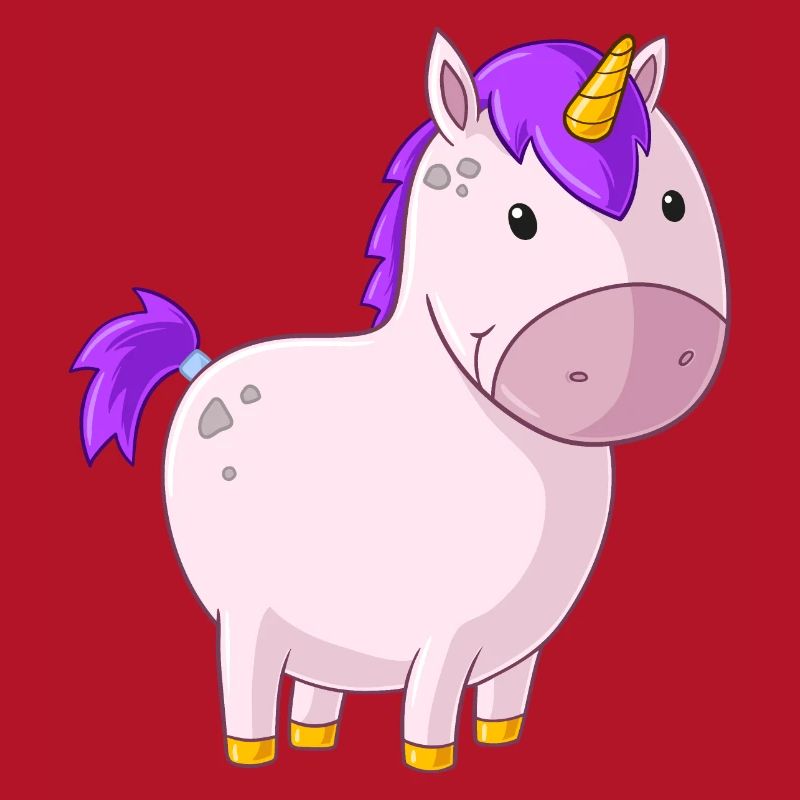 Dickes Comic Einhorn
