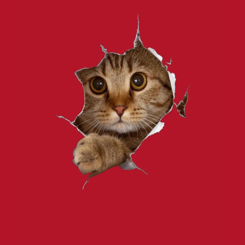 Chat 3D chaton doux - cadeau