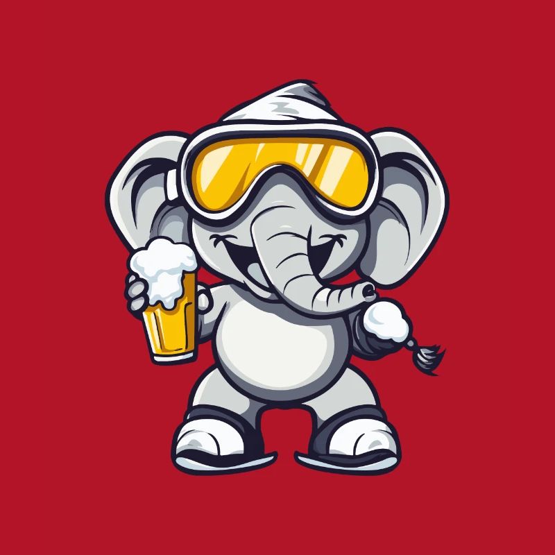 Elefant Ski Bier