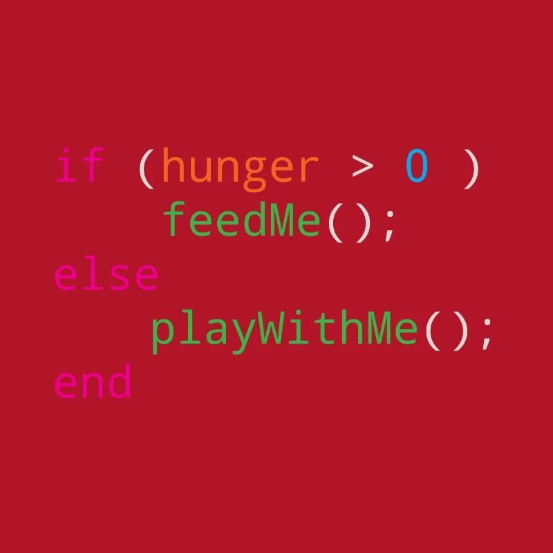 Programmierer Quellcode Hunger oder Spielen