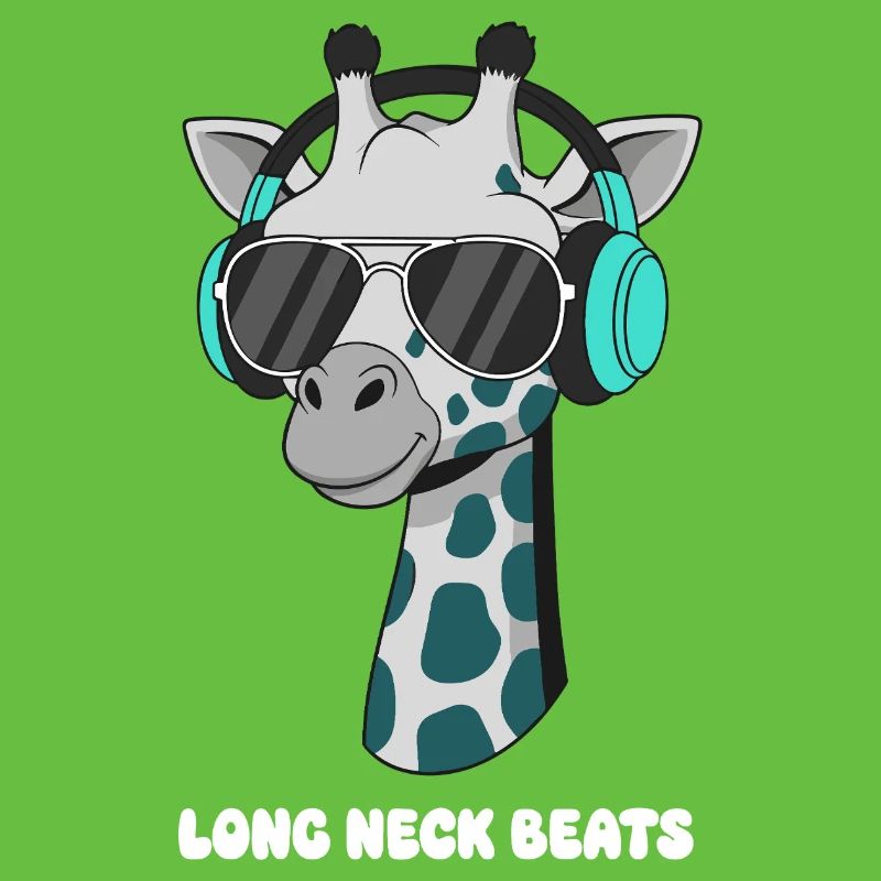 GiraffenDJ mit Kopfhörer
