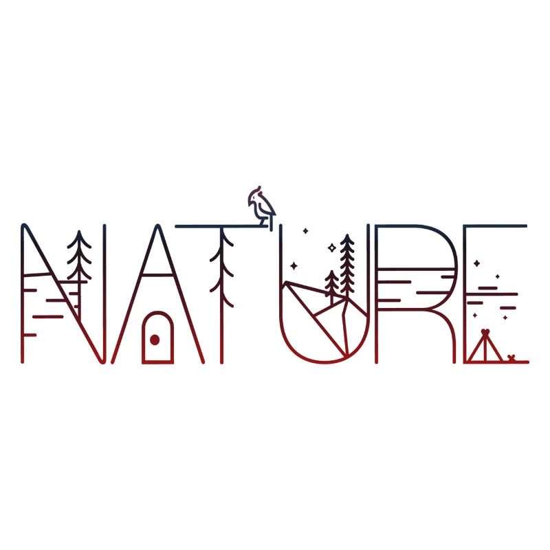 Conception créative de la nature