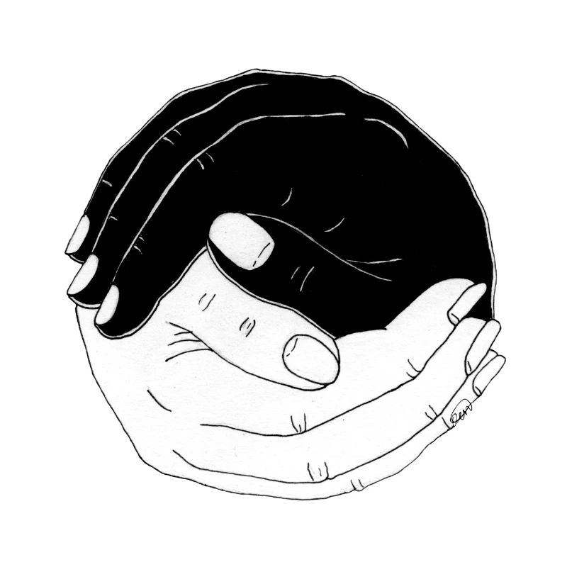 Mains entrelacées