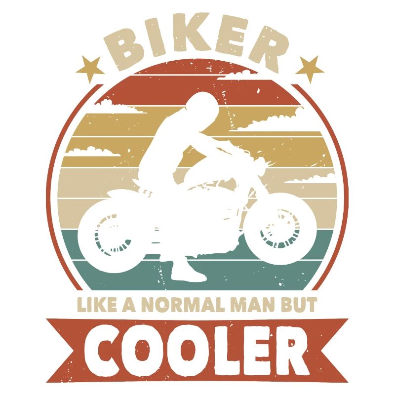 Biker wie ein normaler Mann, nur cooler.