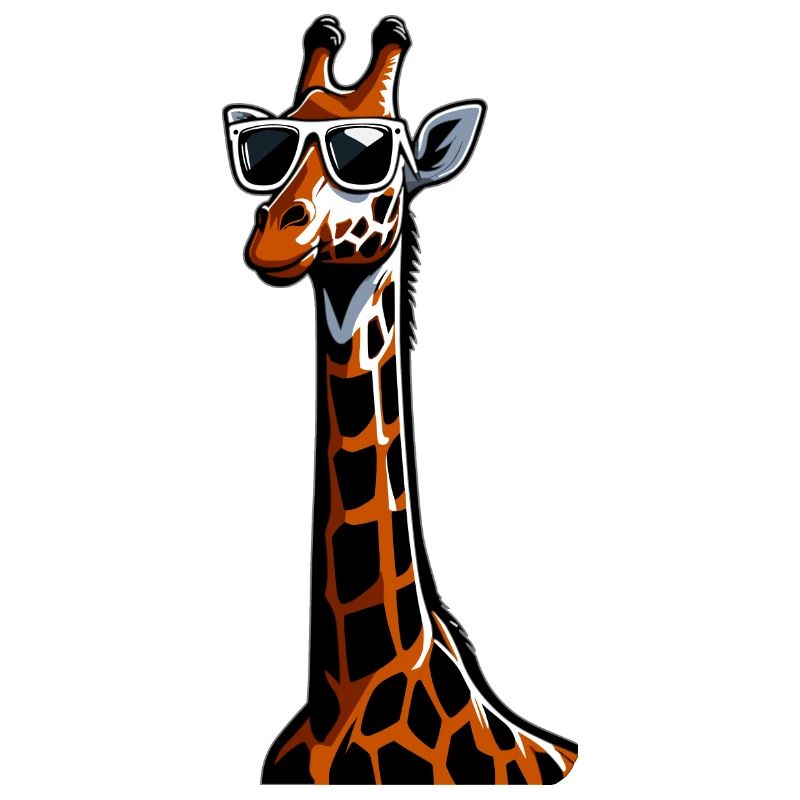 Funny Giraffes Drawn Giraffe Gift